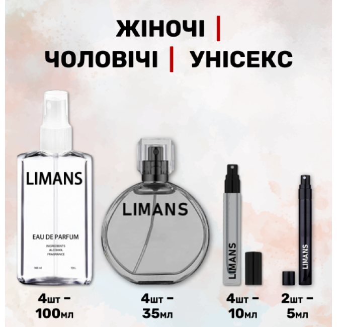 Парфумований набір 100 мл-4шт , 35 мл-4шт , 10 мл-4шт , 5мл-2 шт / 14 шт