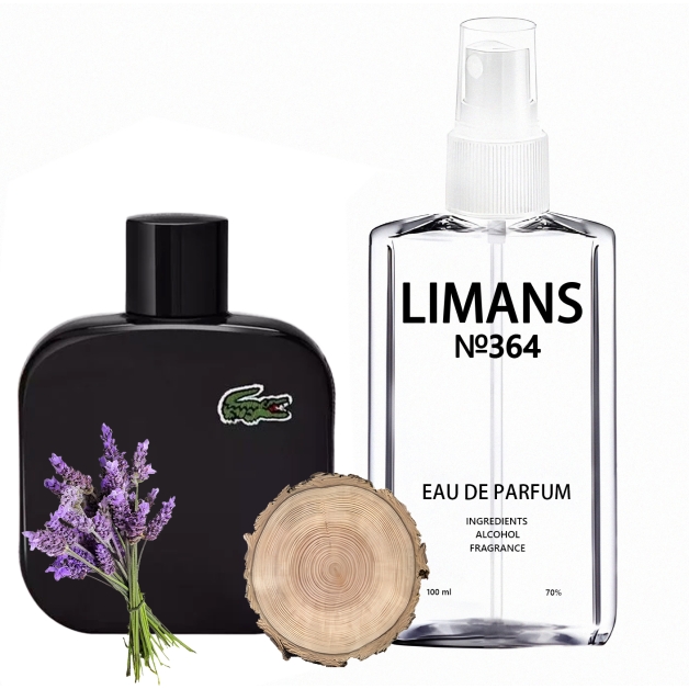 Парфуми № 364 (аромат схожий на Eau De Lacoste L.12.12 Noir) Чоловічі 100 мл