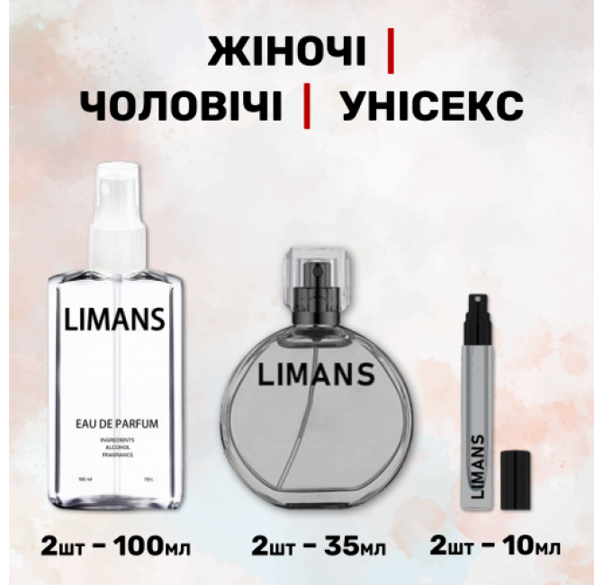 Парфумований набір 100 мл-2 шт , 35 мл-2 шт , 10 мл-2 шт / 6 шт 